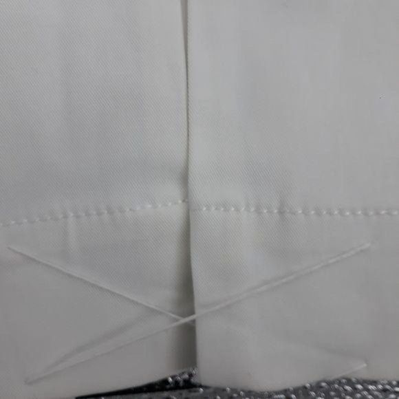 Sharagano Studio Cropped Peacoat Military Jacket Double Breasted White Sz S - Picture 9 of 10